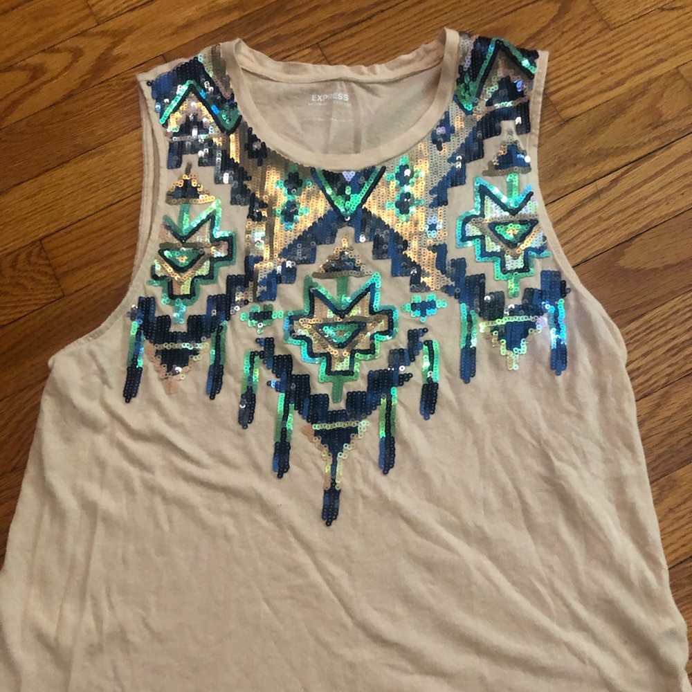 Express Sequin tank